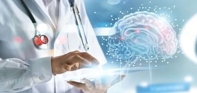 Neurologist With a Brain Graphic
