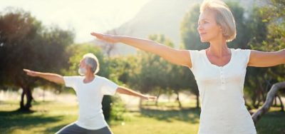 Woman Performing Yoga